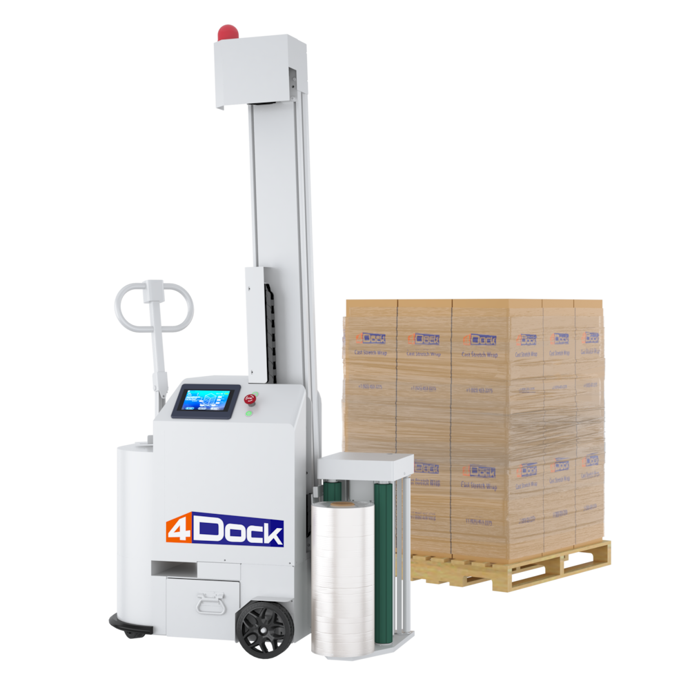 Compact Self-Propelled Stretch Wrapper_4Dock